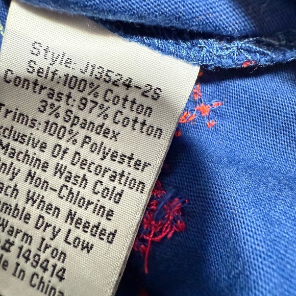 New Johnny Was Katie Embroidered Top- large - Picture 6 of 8